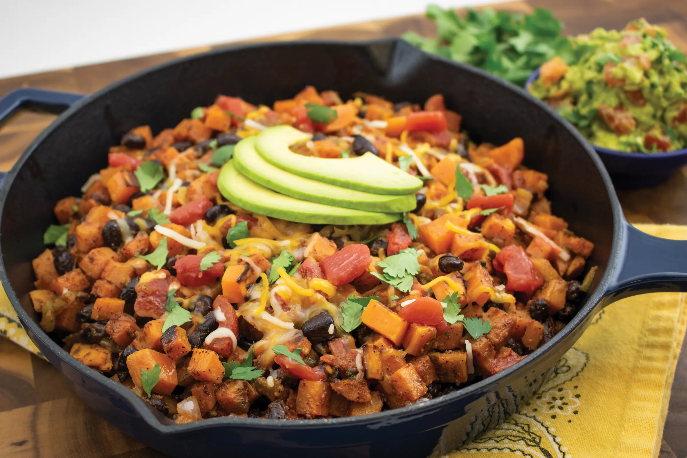 Chicken sweet potato black bean skillet