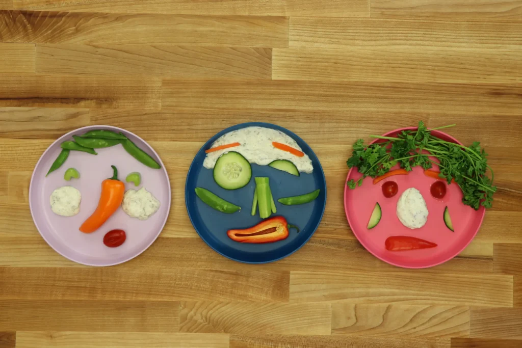 Funny Veggie Faces.